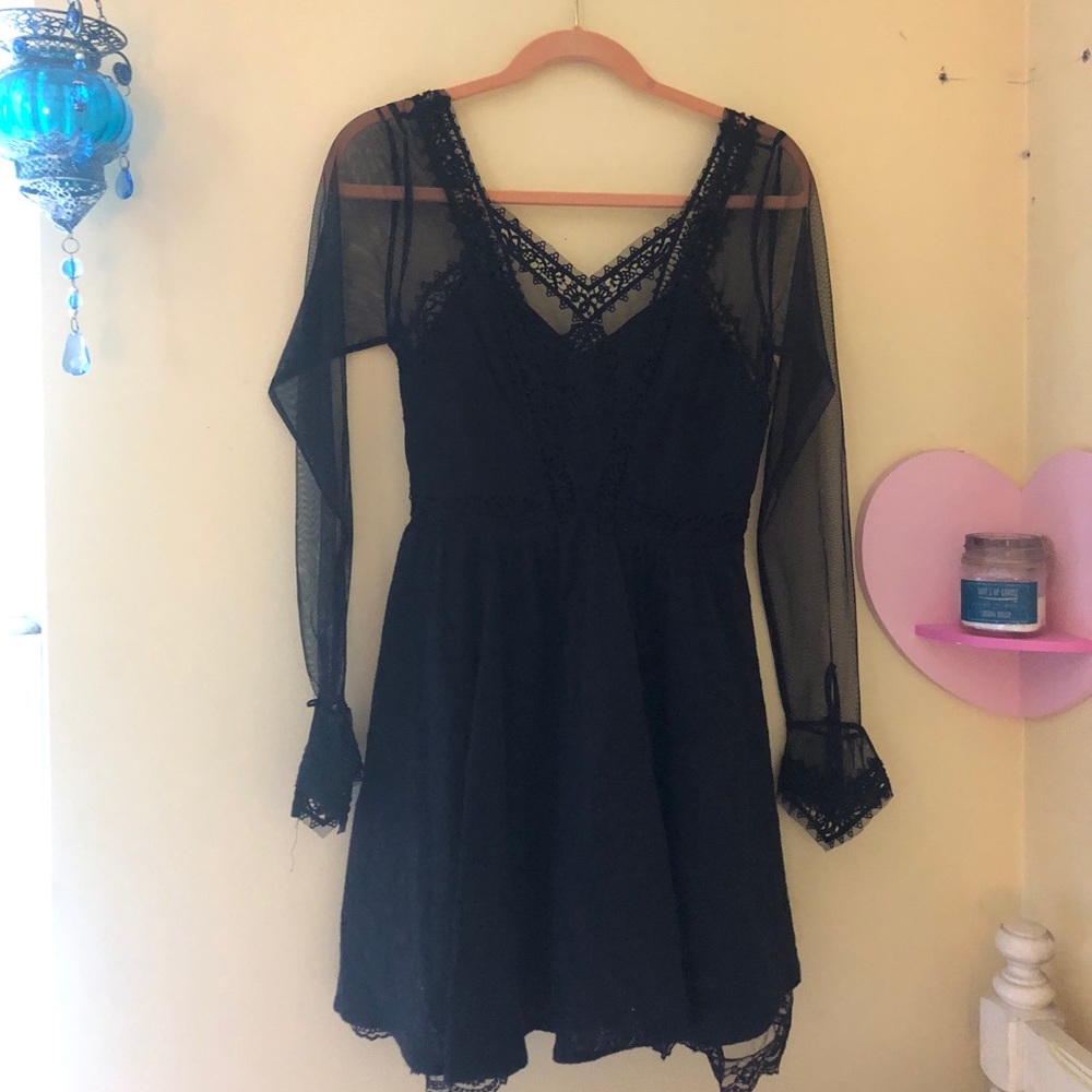 Free people black dress NWOT